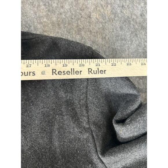 Old Navy Wool Blend Double Breasted Pea Coat Womens Sz XL Fully Lined Charcoal - Picture 5 of 16